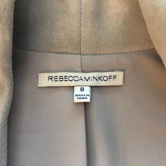 Rebecca Minkoff SUEDE Becky Long Tuxedo Jacket - 8 - Picture 4 of 4